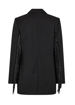 Premiere fringe blazer Sort HAUTE L\'AMITIÈ